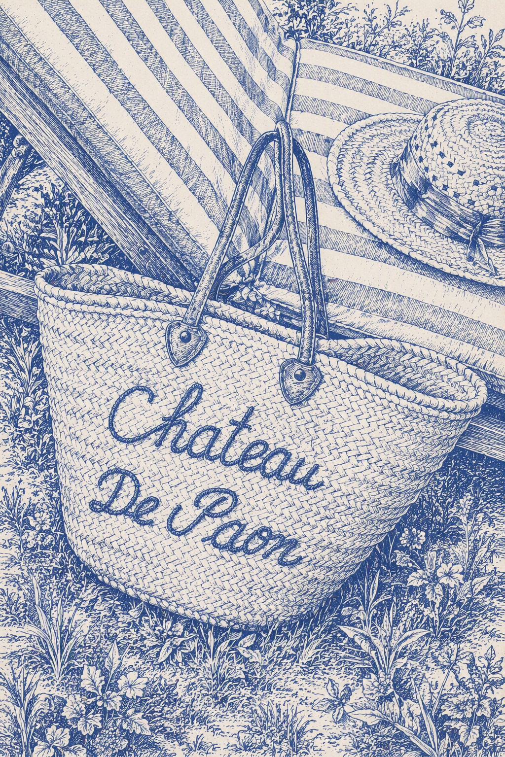 Illustration einer Château-de-Paon-Tasche