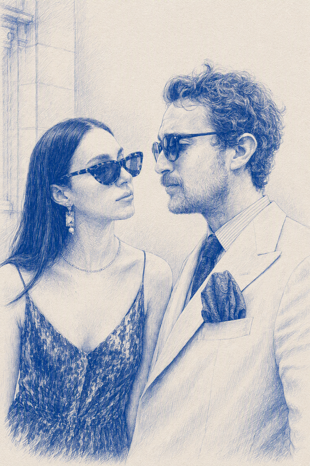 Illustration von Kati und Vitus als Portrait
